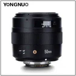 YONGNUO YN50mm F1.4N E стандартное фиксированное фокусное расстояние объектива 50 мм F1.4 большой апертурой для Nikon D5 D4 D3 D810 D800 D750 D300 D7100 D7000 D5600 и т. д