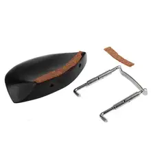 1pcs Ebony Wood Fiddle Chin Rest Chinrest for 4/4 Violin Black High Quality Musical Instruments Violin Parts Accessories