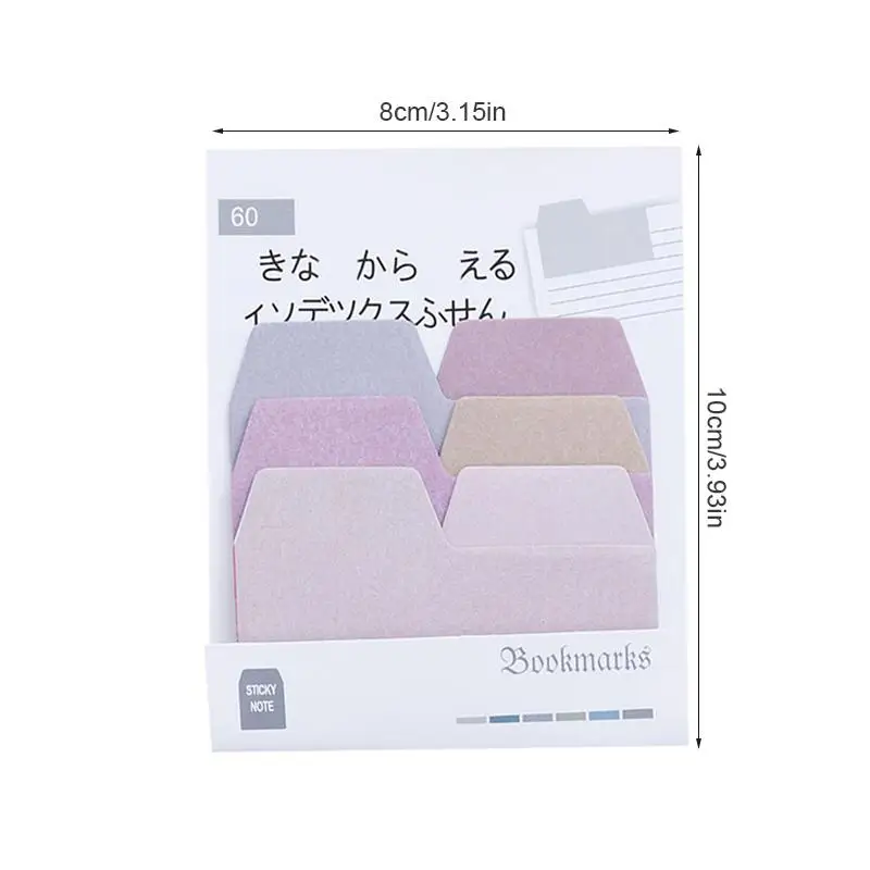 

Gradient Sticky Note Self Adhesive Notes Simple Innovative Gradient Color Post-it School Office Supplies 60Pcs