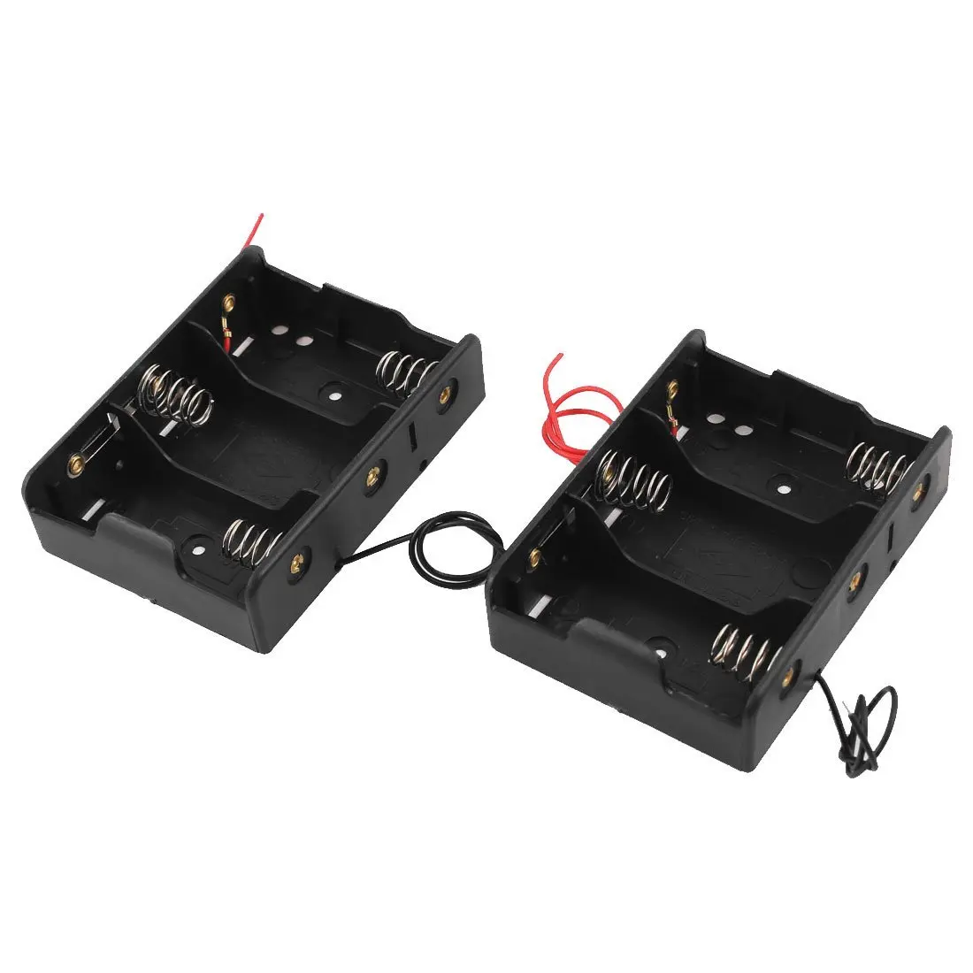 

Black Plastic Battery Holder Case 2 Pcs for 3 x C 1.5V Batteries
