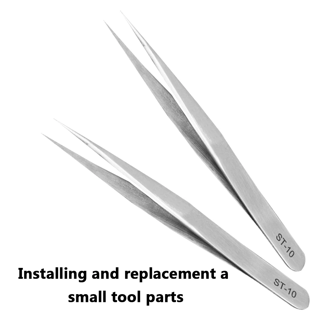 

ST-10~ST-17 Electronics Tweezers Set Anti-static Tweezers Stainless Steel For False Eyelash Forceps Precision Watchmaker Repair