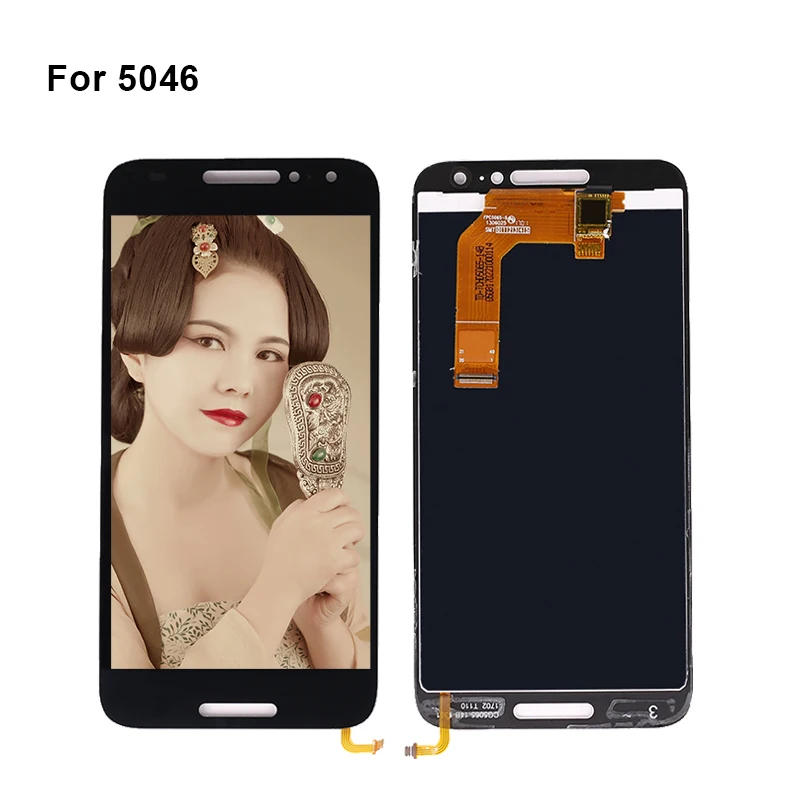 10 шт./лот для Alcatel A3 OT5046 LCD 5046D 5046X дисплей и кодирующий преобразователь сенсорного