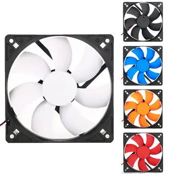 

12cm 12V Silent 1200RPM Desktop PC Computer Case Cooling Fan Cooler Radiator 16DB Low Noise 9025 Green/Red/Blue/White/Orange