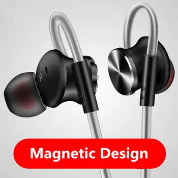 

In-Ear Earphone For Phone Super Bass With Mic 3.5Mm Stereo Earbuds Magnetic Adsorption Headset Hifi Sport Earphones