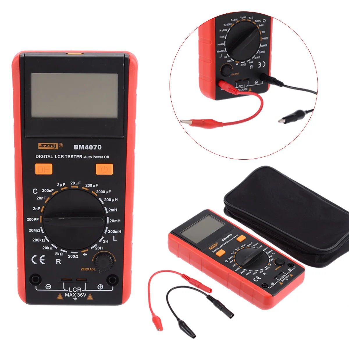 

Practical BM4070 LCR Meter Multimeter Inductance Capacitance Resistance Tester With Crocodile Clip Measuring tools