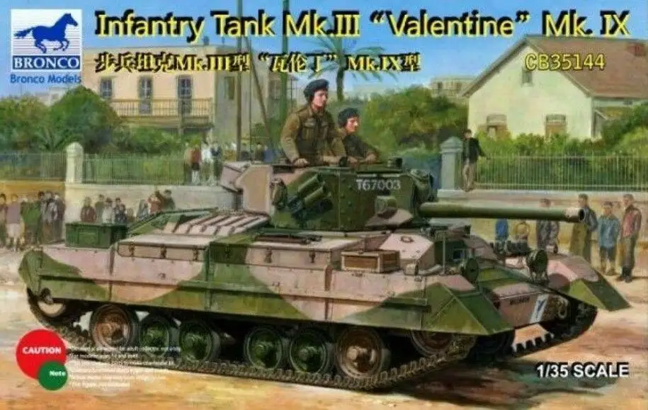 Bronco CB35144 1/35 морской танк MK.III День Святого Валентина Mk.IX|Наборы для сборки моделей|