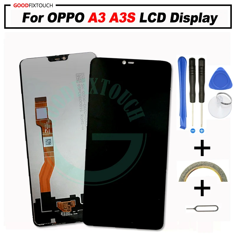 Для OPPO A3 A3S F7 CPH1819 ЖК-дисплей сенсорный экран дигитайзер Запасные части для oppo a3
