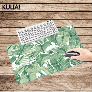

XGZ Green Leaf Printed Mouse Pad Rubber Bottom Fast Smooth Surface for Gamers Home Office Desktop PC Laptop Keyboard Mousepad