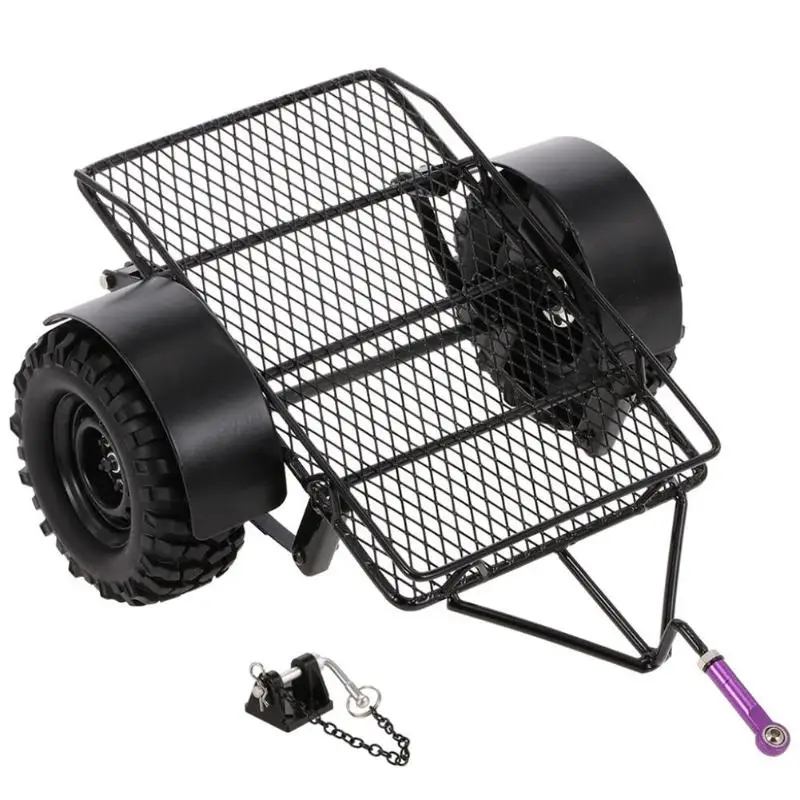 

Metal DIY RC Car Trailer Car Hopper Trail for Traxxas for HSP for Tamiya 1/10 RC Crawler Car Truck Accessories Toys for Children