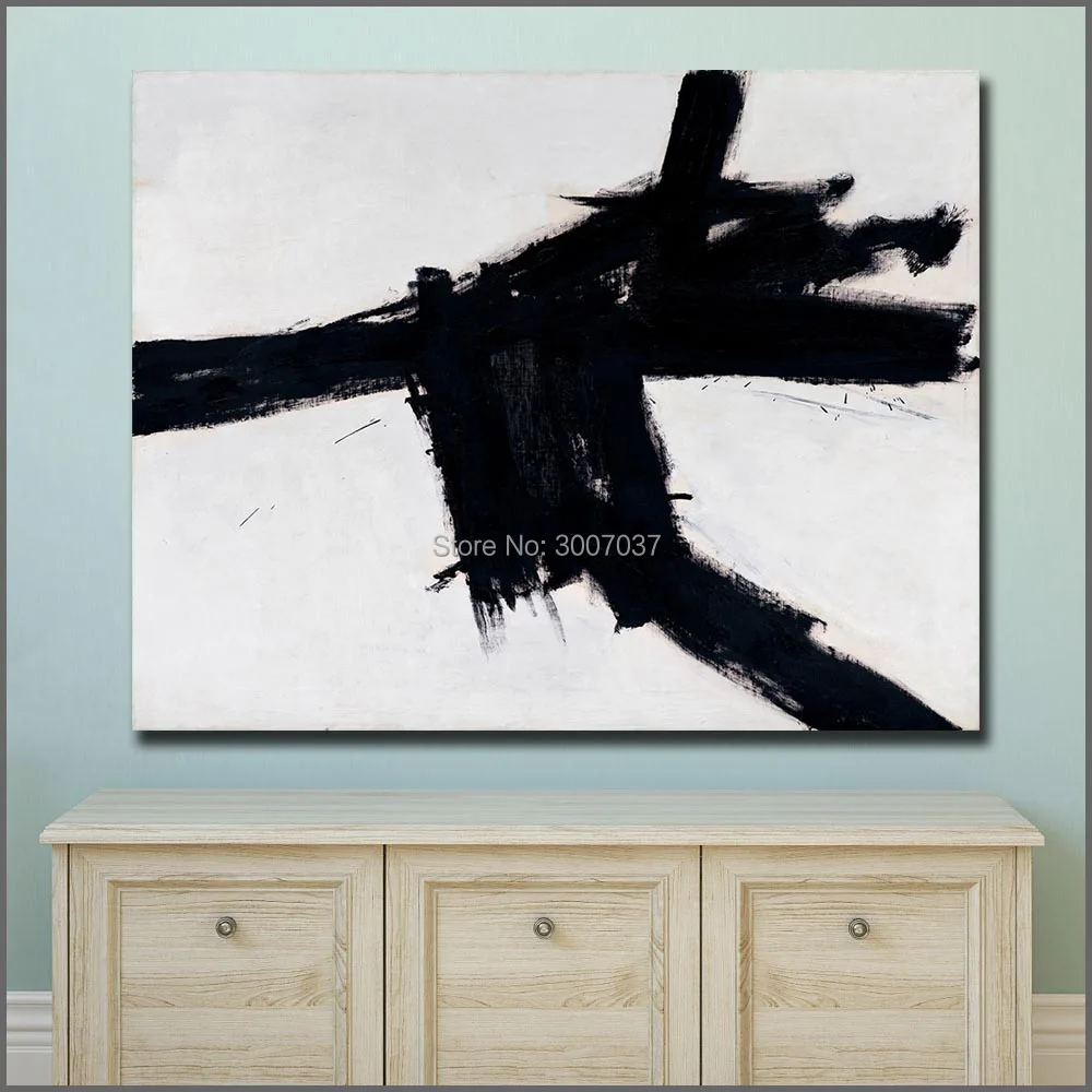 Большой размер картина маслом Franz Kline Buttress 1956 настенная живопись холст картины