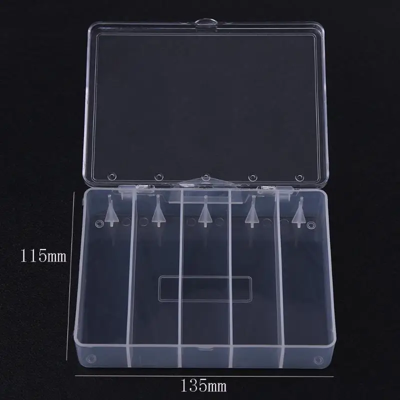 5 Grids Fishing Tackle Boxes Storage Case Holder Fish Lure Bait Hooks Case