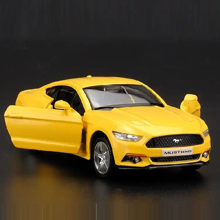 1/36 2015 Ford Mustang Pull Back Door Open Model Toy Cars Alloy Die