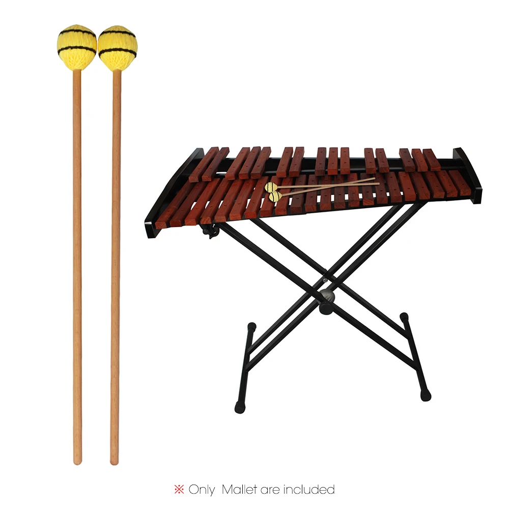 1 пара Marimba палка молоток ксилофон Glockensplel молоток с ручки из бука ударный инструмент Аксессуары для любителей