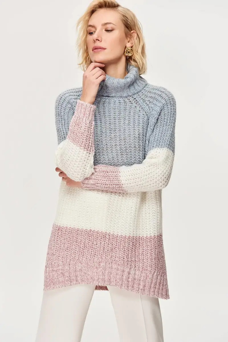 

Trendyol Gray Turtleneck Sweater Sweater TOFAW19FV0377