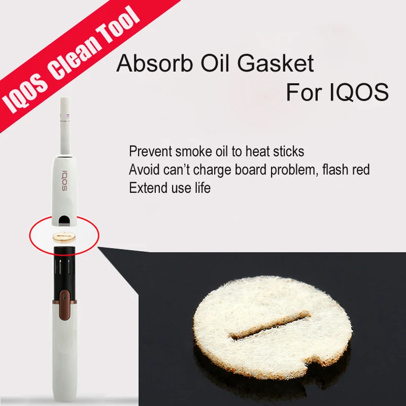 

30pcs/set Clean Tool For IQOS Repair Accessories Little Slice For IQOS 2.4 Plus Absorb Oil Gasket