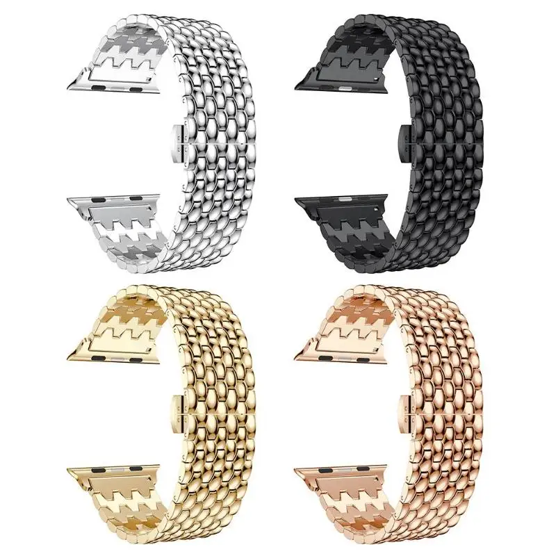 

Metal Watch Easy to Install and Remove Adjustable Strap for Apple Watch 38mm Band Stainless Steel Strap Wristband Bracelet