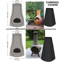Новинка года сад открытый черный водостойкий УФ Chimenea Чехлы для мангала форма плита защитная крышка высокое качество