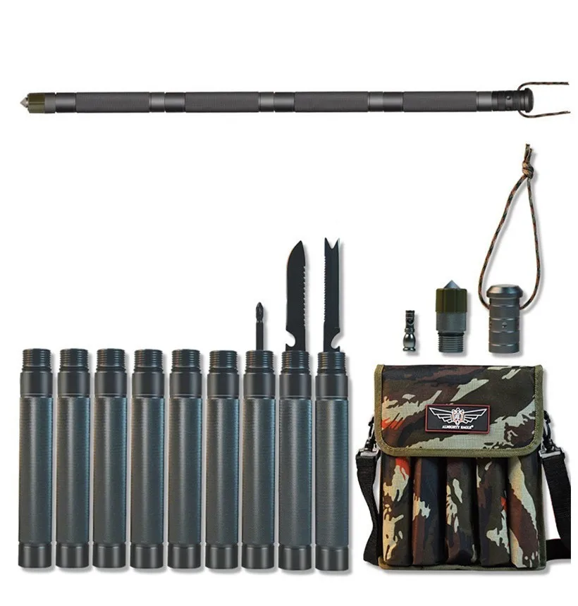 

High Strength Multipurpose Outdoor Defense Tactical Stick Camping Hiking Alpenstock Multifuctional Walking Sticks Survival Tools