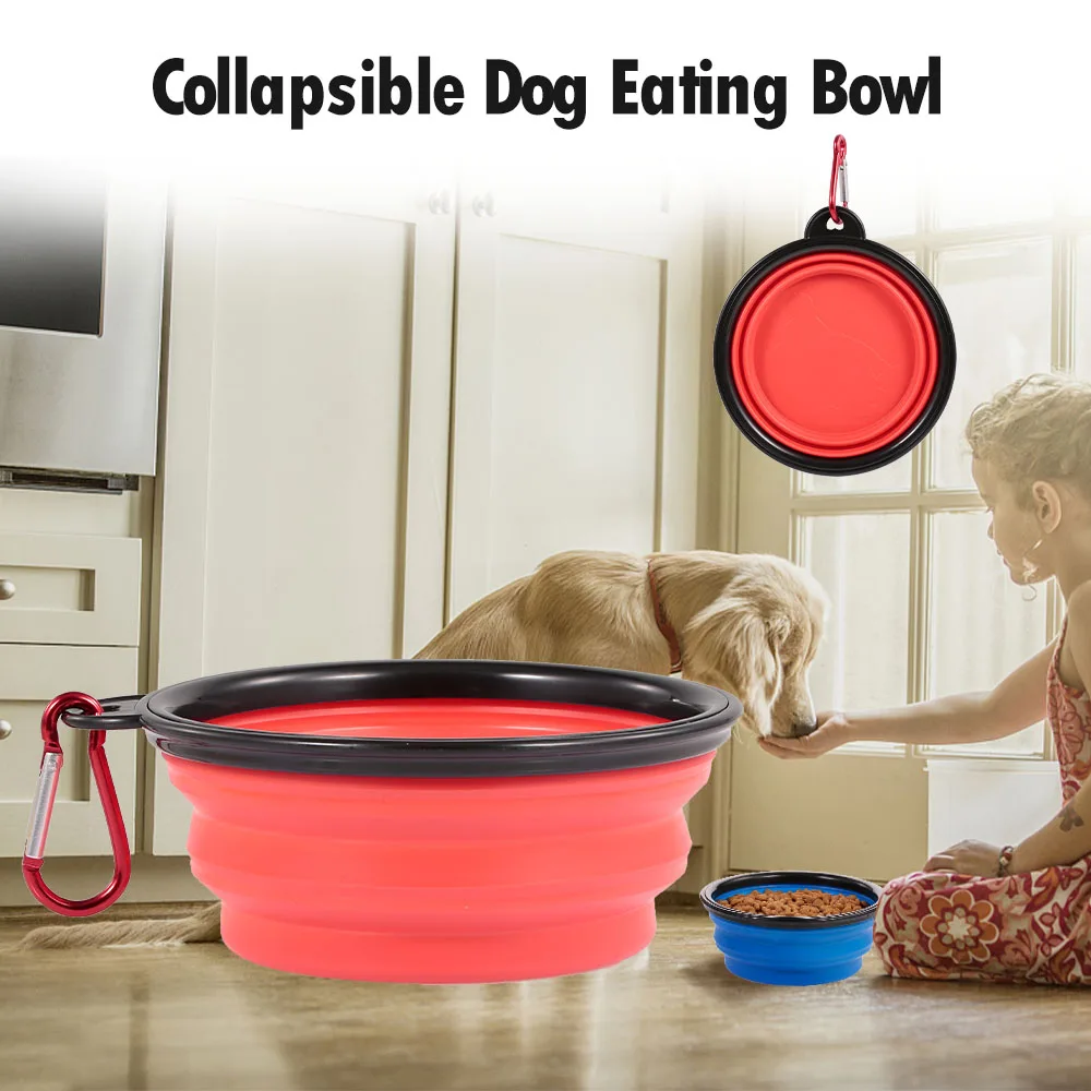 

Pet dog bowl Eating Bowl Dog Feeder Collapsible TPE materia Expandable Cup Durable Non-Toxic Healthy Dish Pet Supplies