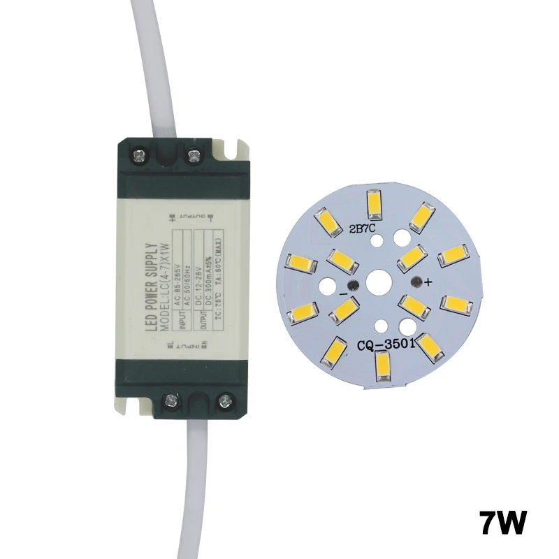Бесплатная доставка 1 комплект 3 Вт 5 7 9 12 15 18 24 SMD5730 светильник светодиод Чип +