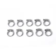 10 шт. червь приводной шланг зажимы нержавеющая сталь топливные трубы зажимы трубки крепежи 10-16/13-19 мм/16-25/19-29 мм/18-32 мм/21-38 мм/21-44 мм