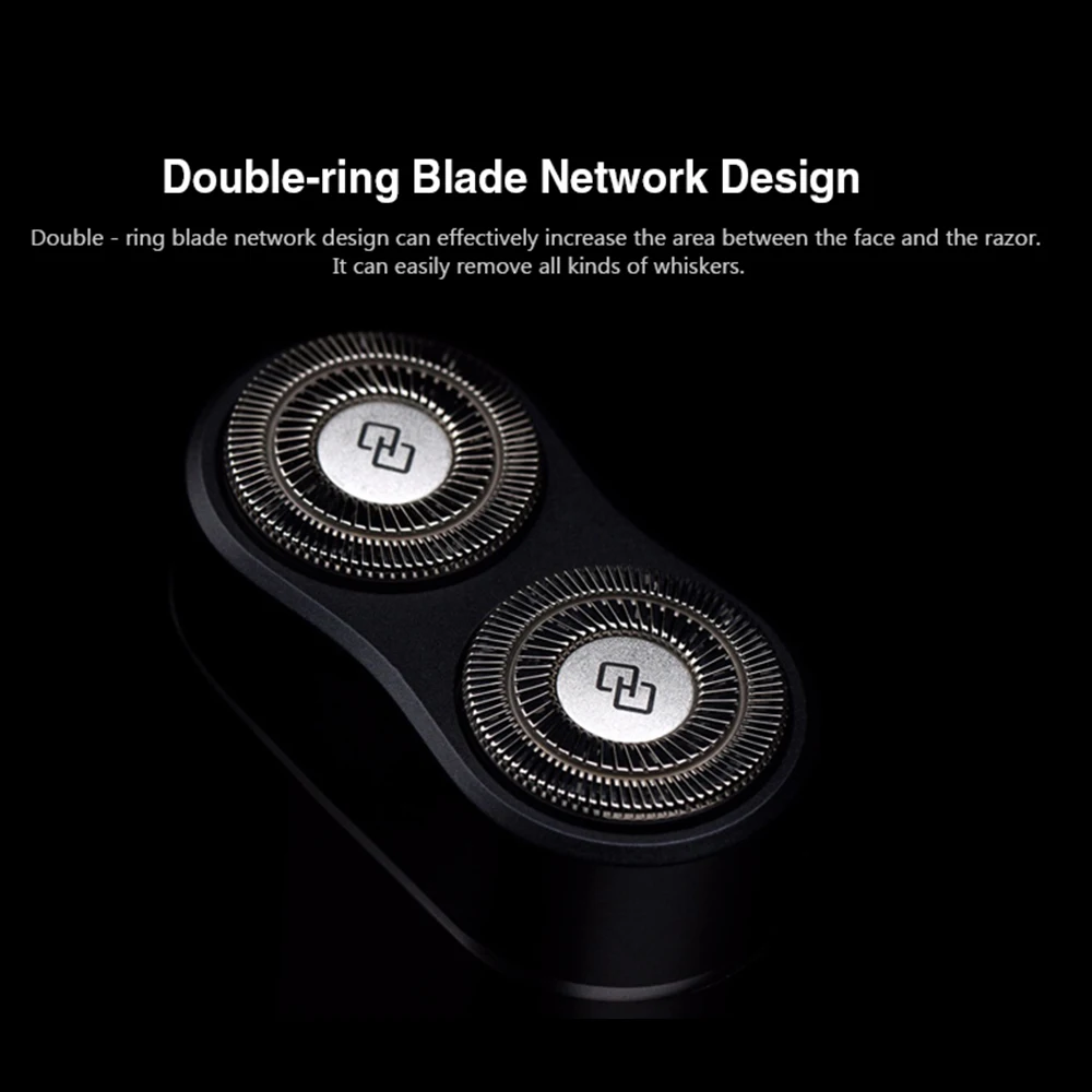 Электробритва Xiaomi Zhibai Mihome с двойными кольцами Мужская электрическая мини бритва