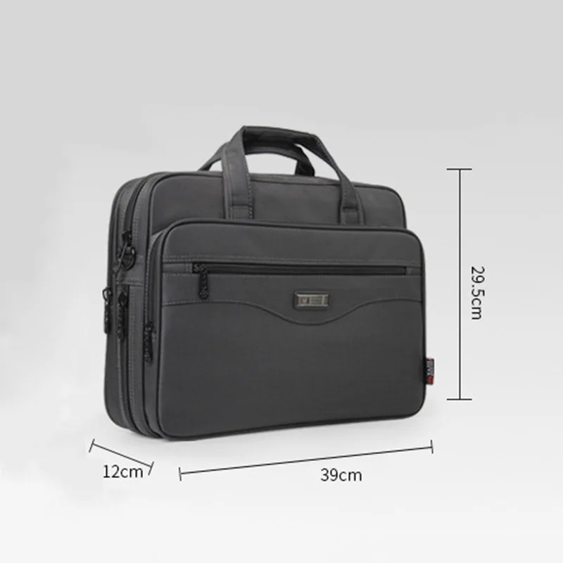 Goede Mannen Laptop Tassen Multifunctionele Waterdichte Aktetas Handtassen Mens Business Computer Schouder Werk Pakket Voor Macbook Air Dell HP