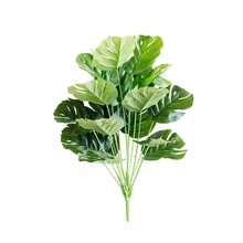 1 шт. большие тропические листья пальмы монстера Искусственные растения зеленый пластиковый лист поддельные растения для дома и сада украшения Аксессуары