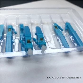 

Free shipping 100Pcs/lot LC UPC singlemode fiber optic quick connector LC Embedded type FTTH Fiber Optic Fast Connector
