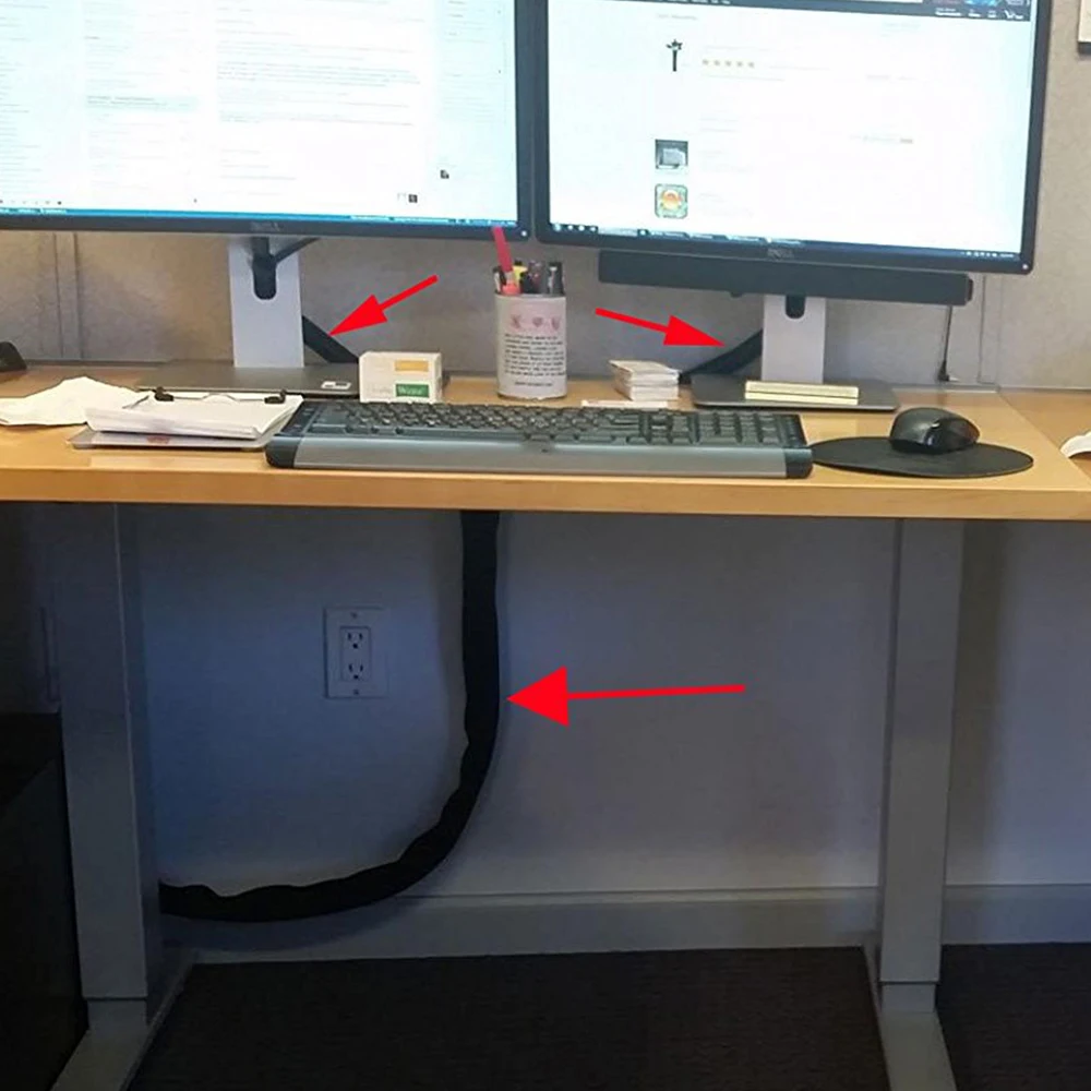 Cable Organizer For Office Storage Cord Cover Protector