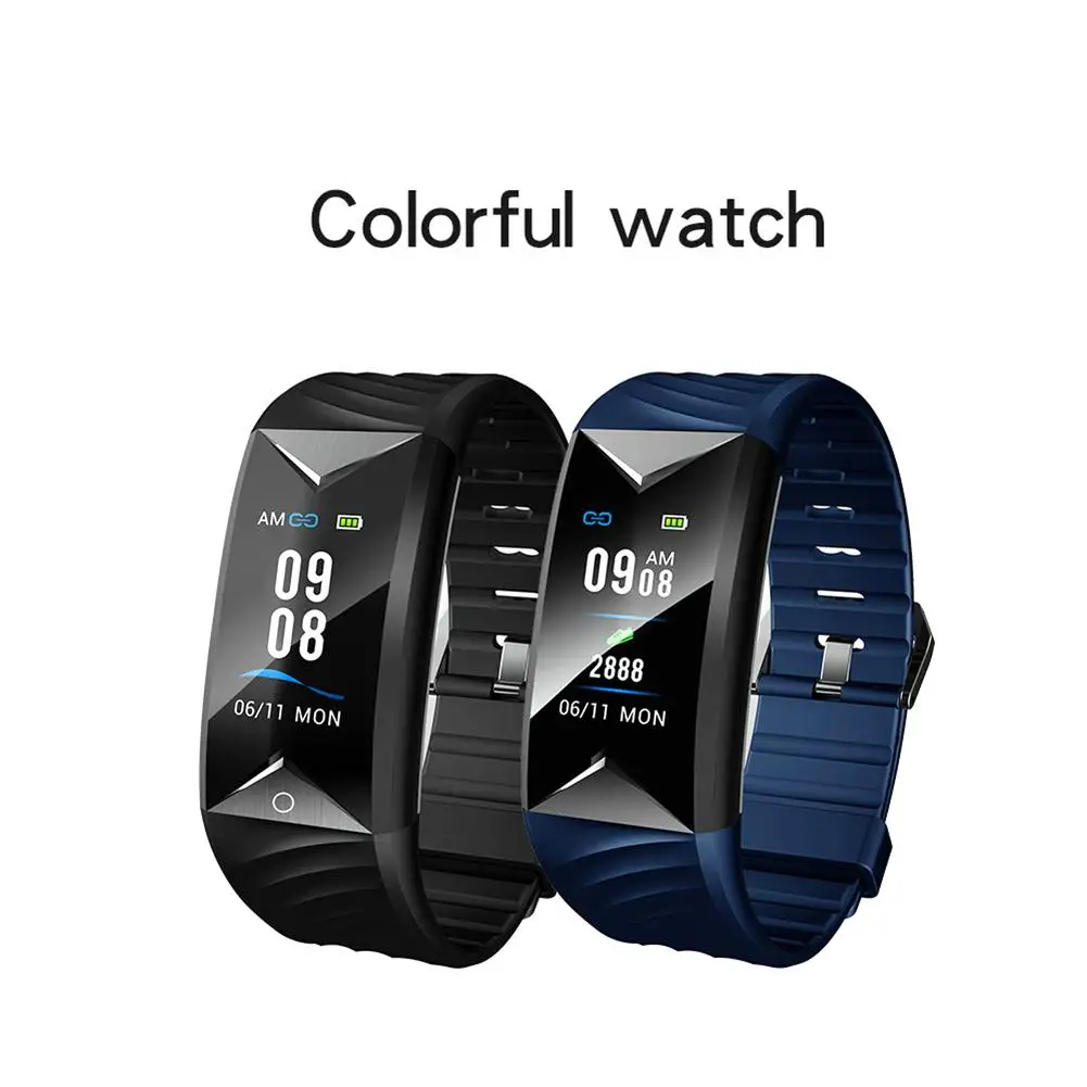 

S5 Color Screen Smart Bracelet Bluetooth Sports Step Counting Heart Rate Blood Pressure Health Monitoring IP67 Waterproof