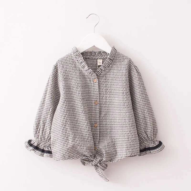 

New Baby Girls Long Sleeve Shirt Children's Clothing 2019 New Stylish Kid Tops with Striped Print High Quality Toddler Shirt