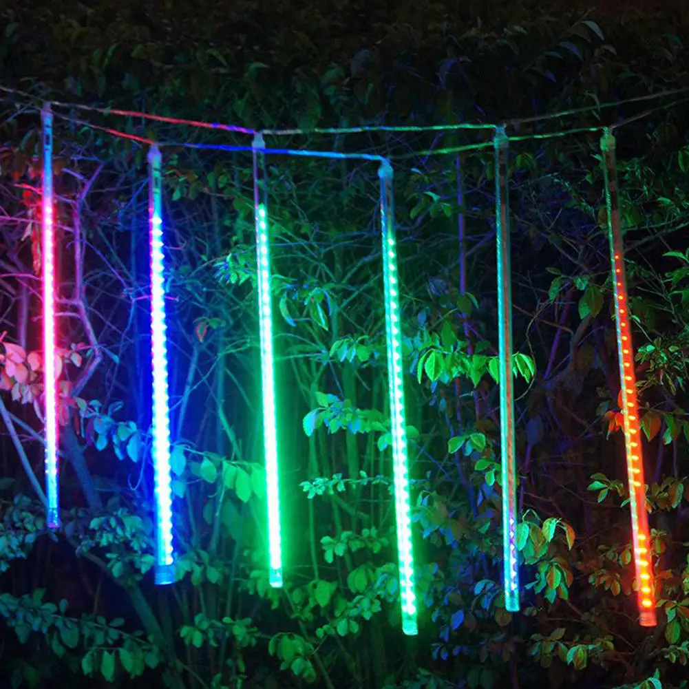 50cm 384LED String Light Meteor Shower Rain 8 Tubes Falling Light IP65