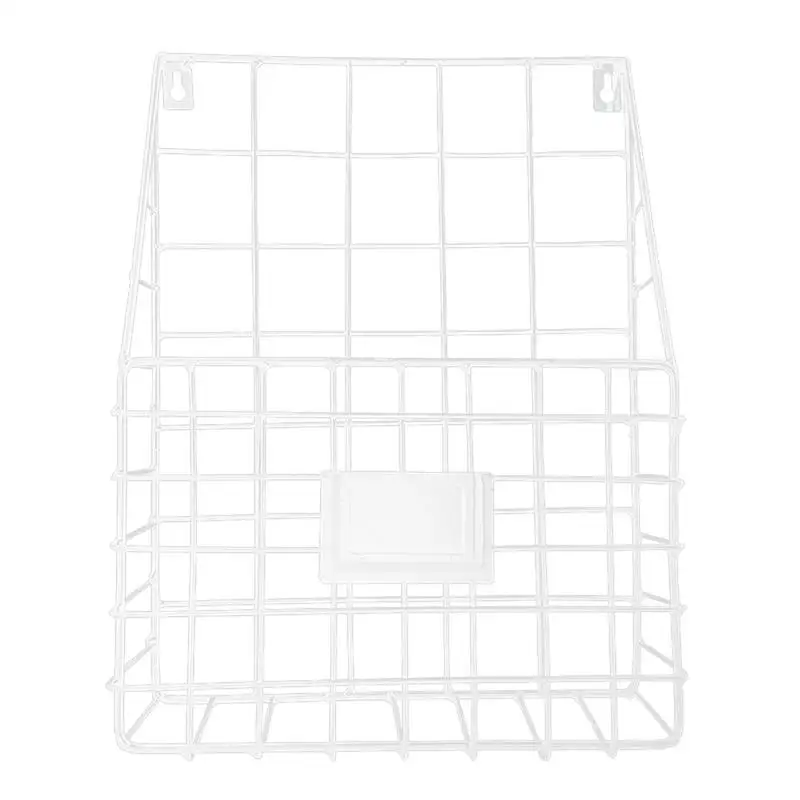 المطاوع الحديد سلة التخزين مجلة شنقا رف جدار جبل حامل صحف Organzer للمنزل مكتب