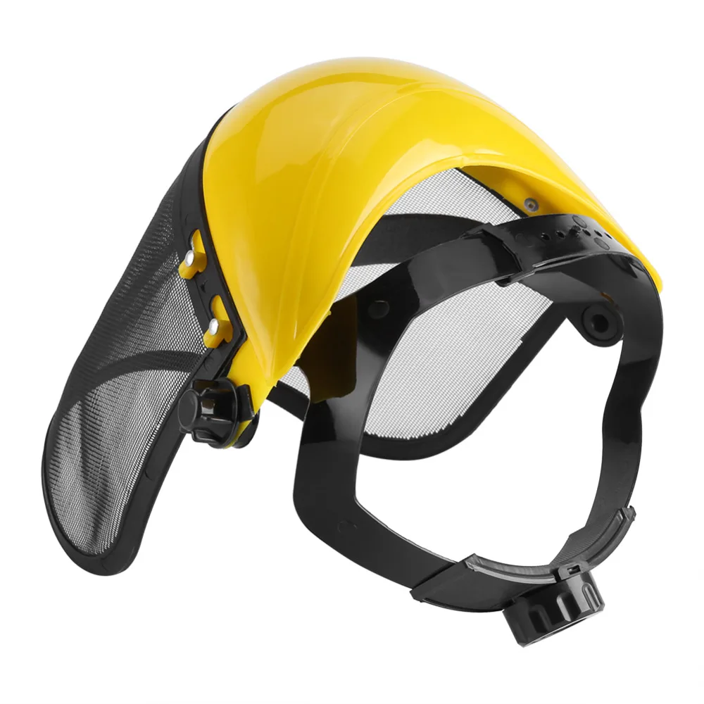 Защитный шлем с полнолицевым сетчатым козырьком для лесозаготовок кусторез лесозаготовительная сетка защитный шлем косилка шлем