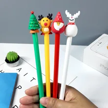 Старика Рождества Милая гелевая ручка Снеговик гелевая ручка Рождественский студентов творческий подарок ручка