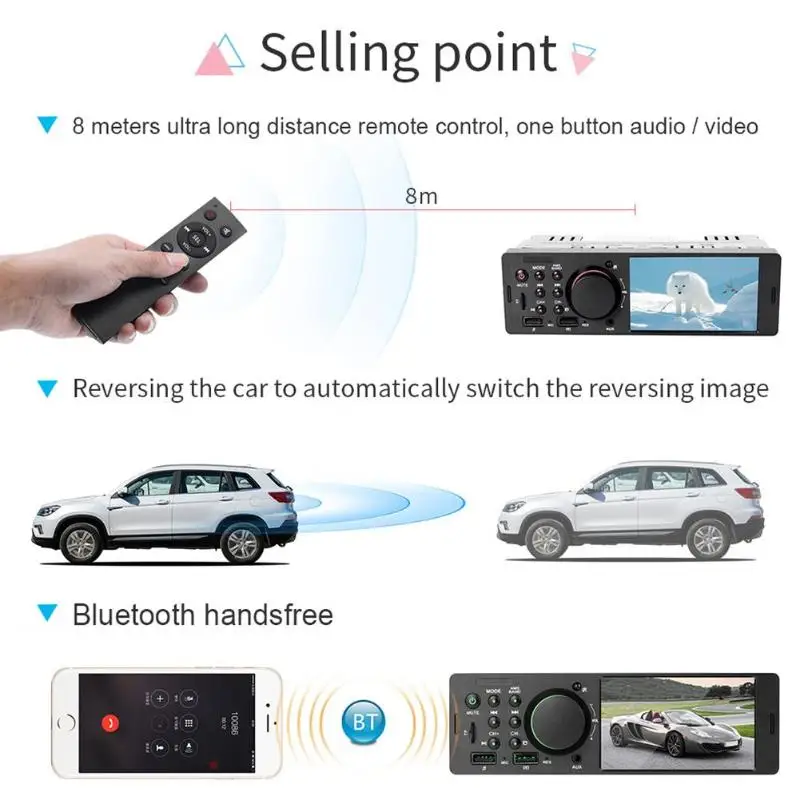 VODOOL 7805 1Din 4 1 дюймов TFT HD Экран автомобиль радио аудио стерео MP5 плеер Авто Радио FM
