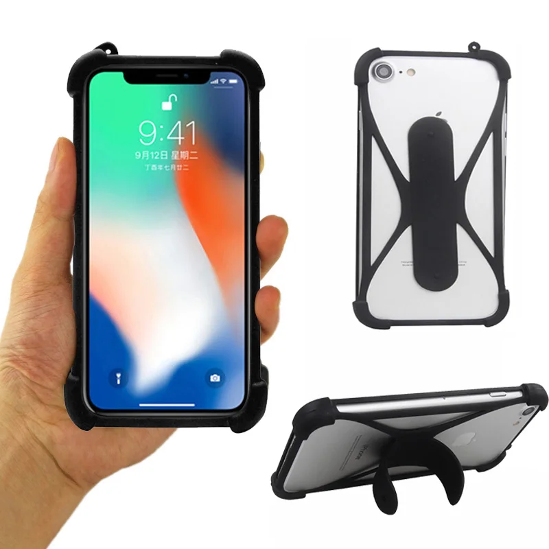 

For BQ-5515L Fast Universal Silicone Back Skin Bumper Phone Holder Case For BQ-5516L Twin On hand