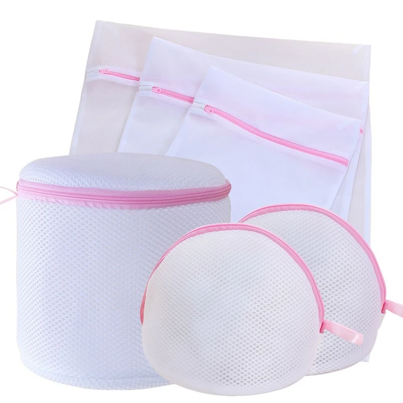 

Set of 6 mesh laundry bags, reutilizable zippered laundry bags for laundry