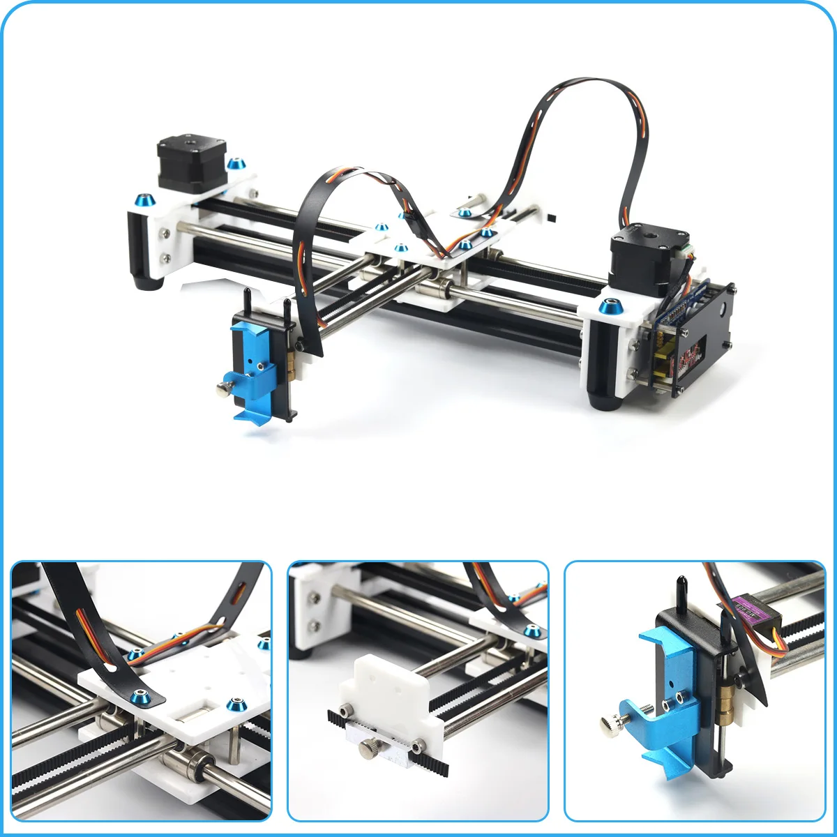 280x200 мм Мини XY 2 оси CNC плоттер ручка USB DIY Лазерный чертежный станок гравировка области Настольный чертежный робот