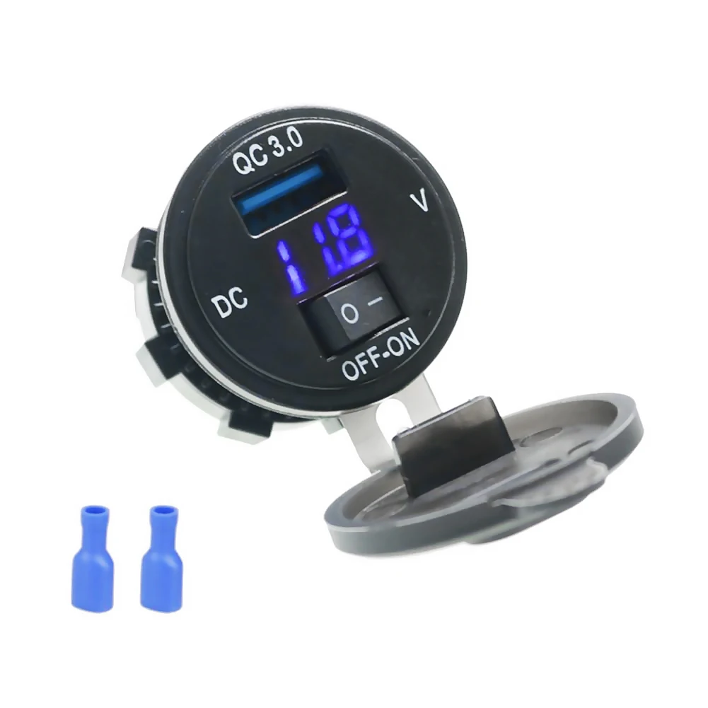 

Motorcycle 12v universal motorcycle usb mobile phone charger car charger modified with switch