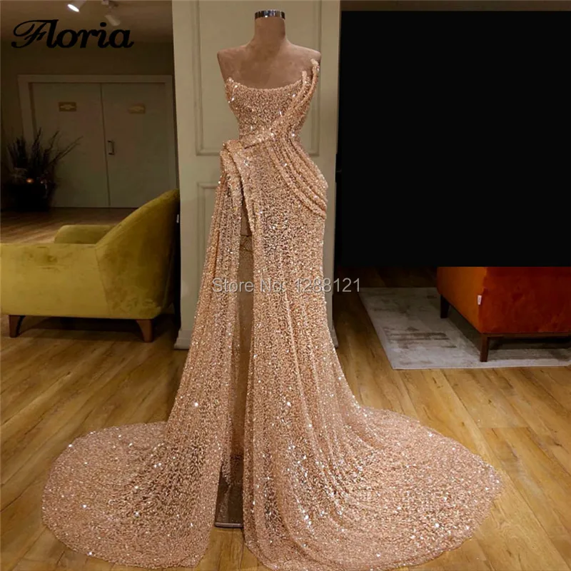 Блестящее блестящее вечернее платье Арабская, Дубай длинное пляжное платье на выпускной, вечернее платье Caftan пышные платья Vestido de Festa