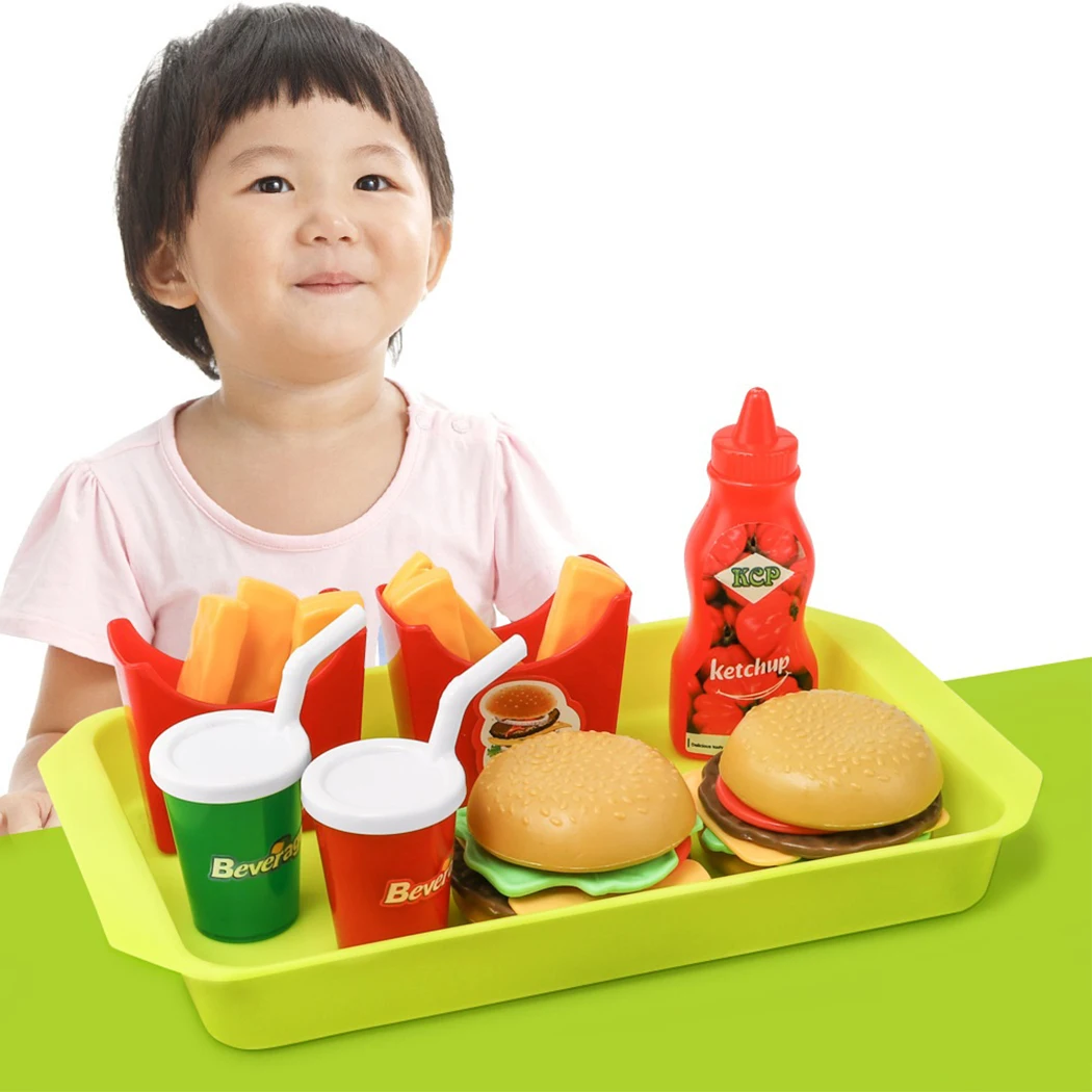 

14PCS Food Toy Set Educational Simulated Pretend Play Toy Kitchen Toy for Kids