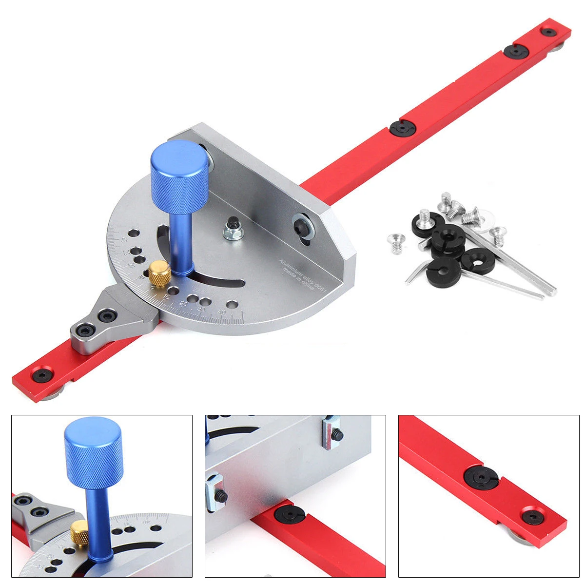 

Miter Gauge Carpentry Tool for Bandsaw Table Saw Fence Cut Woodworking Guide