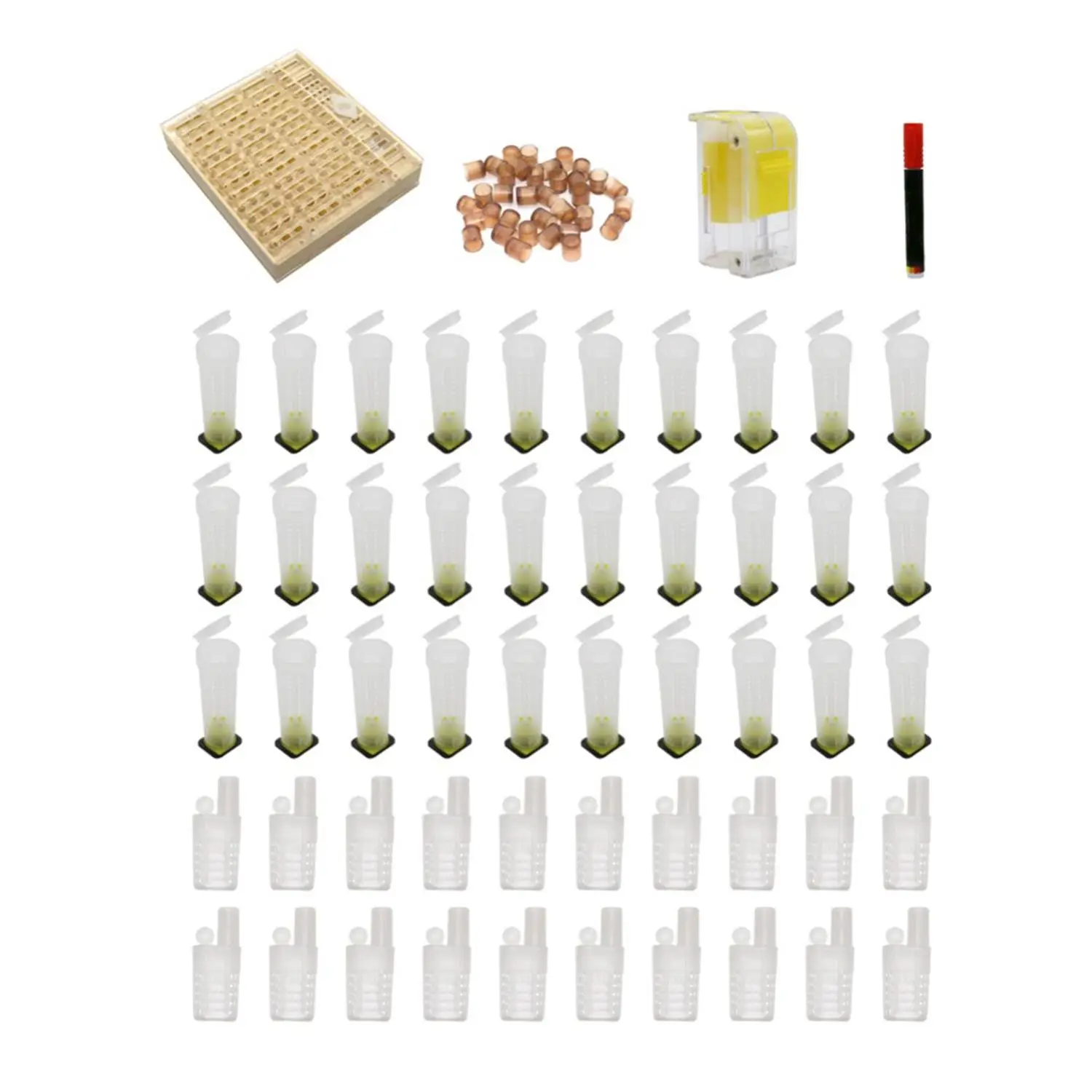 

Beekeeper Tool Set Cell Cups Queen Rearing System Queen Bee Marker Beekeeping Equipment Bee Keeping