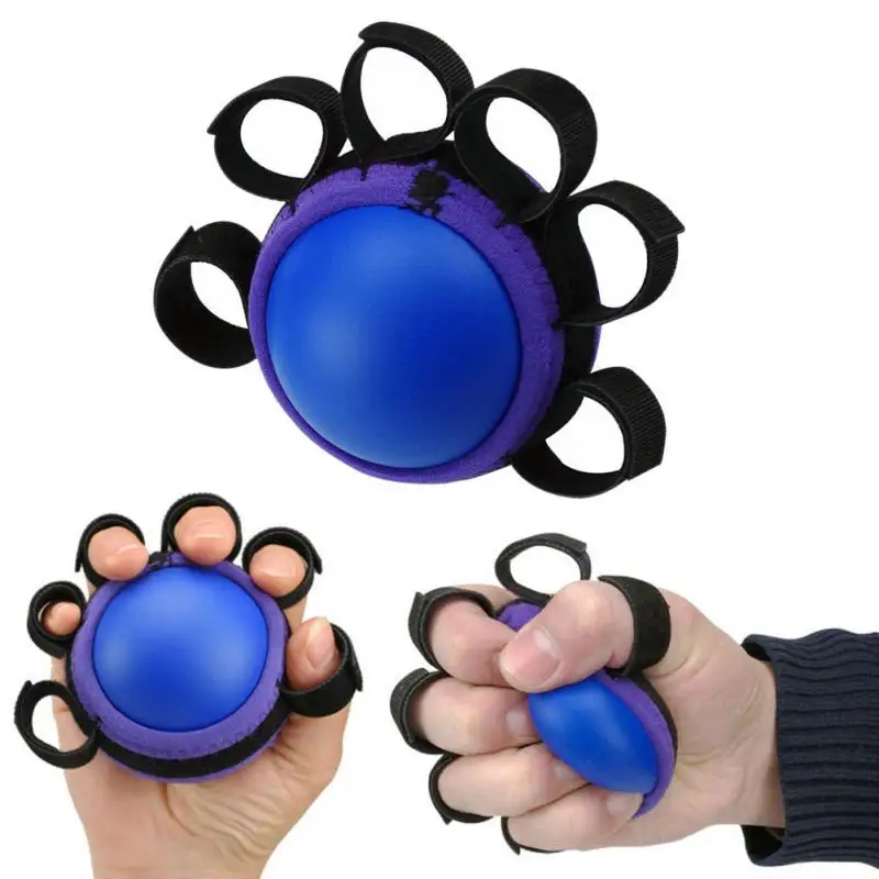 

Finger Hand Grip Muscle Power Training Rubber Ball Rehabilitation Exercise Gripping Ball Fitness Equipment #1229