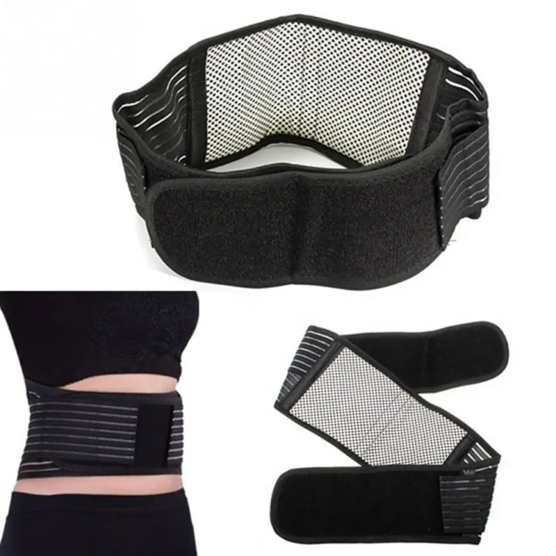 

Tourmaline Self-heating Magnetic Therapy Waist Support Belt Belt Lumbar Back Waist Support Brace Double Banded Adjustable Size
