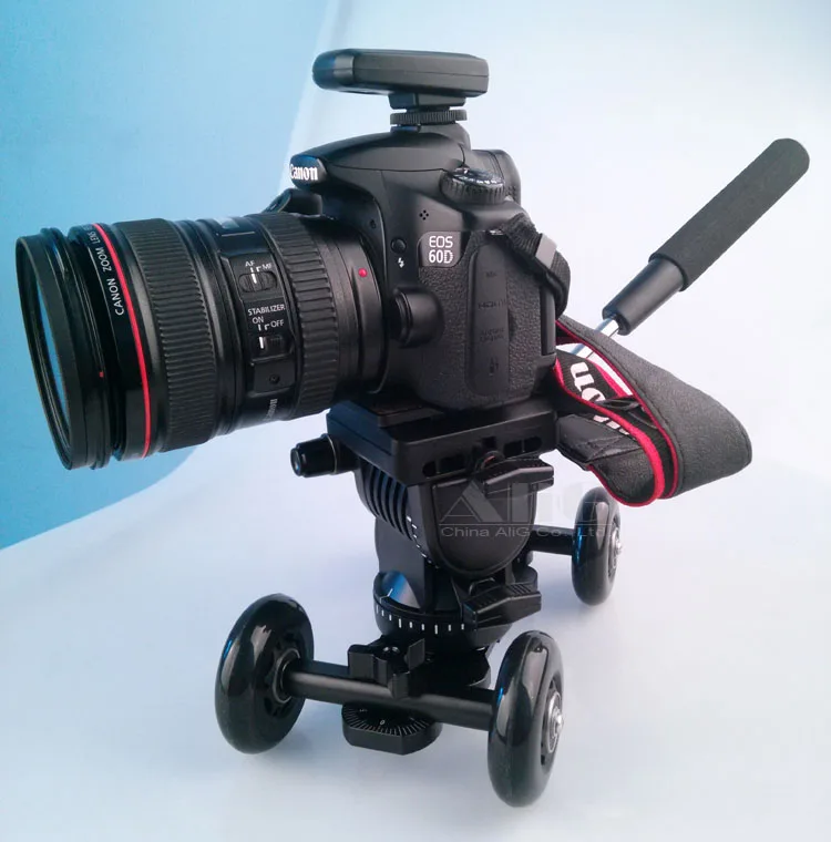 DSLR Rig фотография Dolly+ профессиональная головка штатива для 5D Mark III 6D D810 DSLR камеры аксессуары для фотостудии