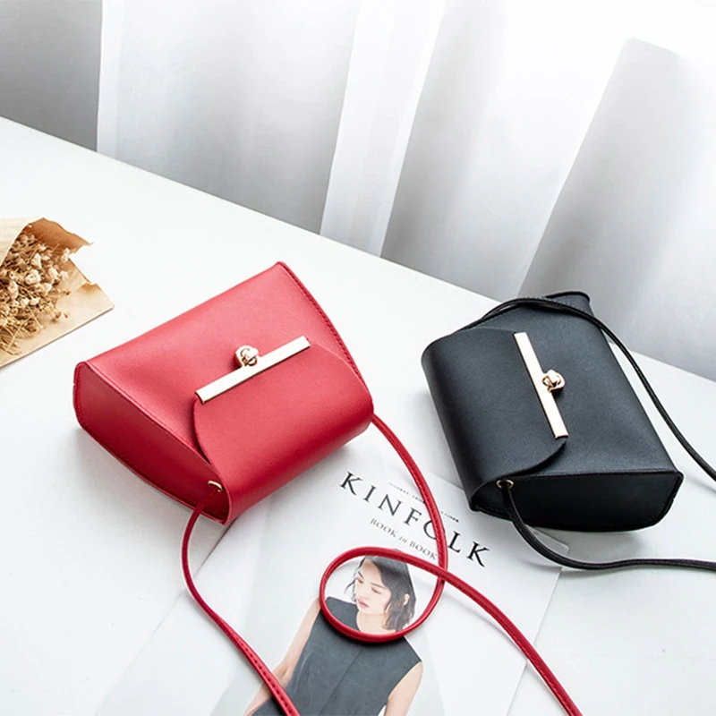 Simple Flap Shoulder Pu Leather Bags Women Girls Pure Color Mini Messenger Chest Bag Crossbody Handbags Simple Flap Shoulder Pu Leather Bags Women Girls Pure Color Mini Messenger Chest Bag Crossbody Handbags