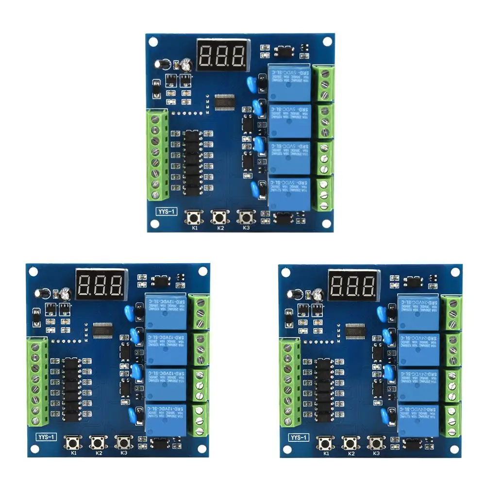 

YYS-1 Programmable 4-Channel LED Relay Module Signal Trigger Delay Timer Relay Hot